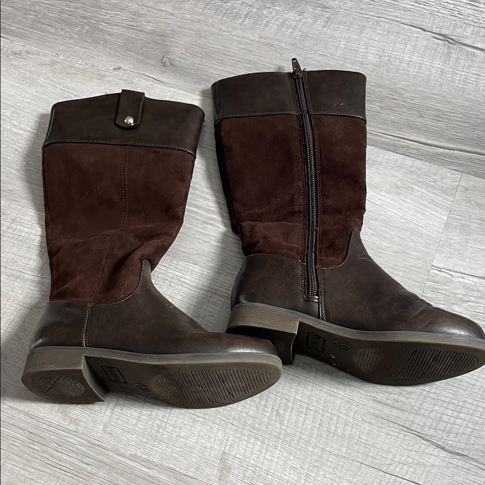 Brown Knee-High Boots